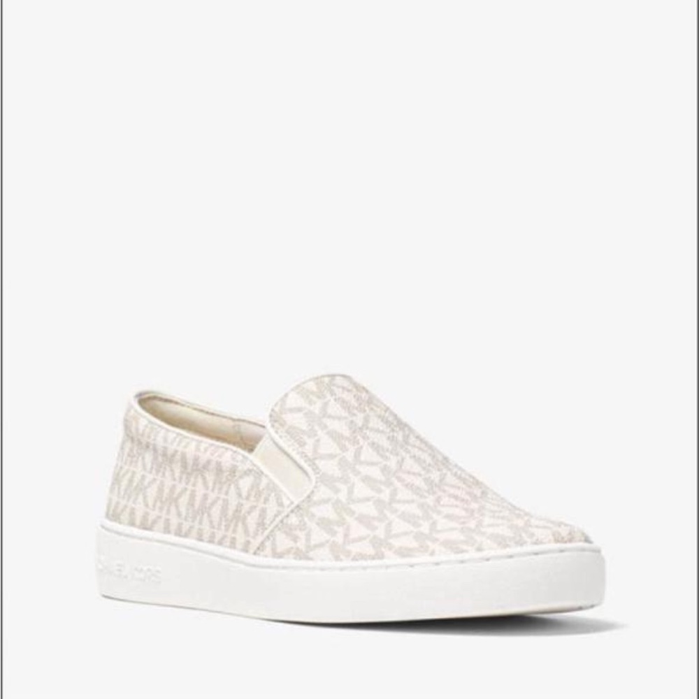 Michael Kors Beige Slip-On Loafers